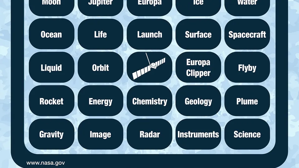 NASA 推出 Europa Clipper 发射直播 Bingo 游戏