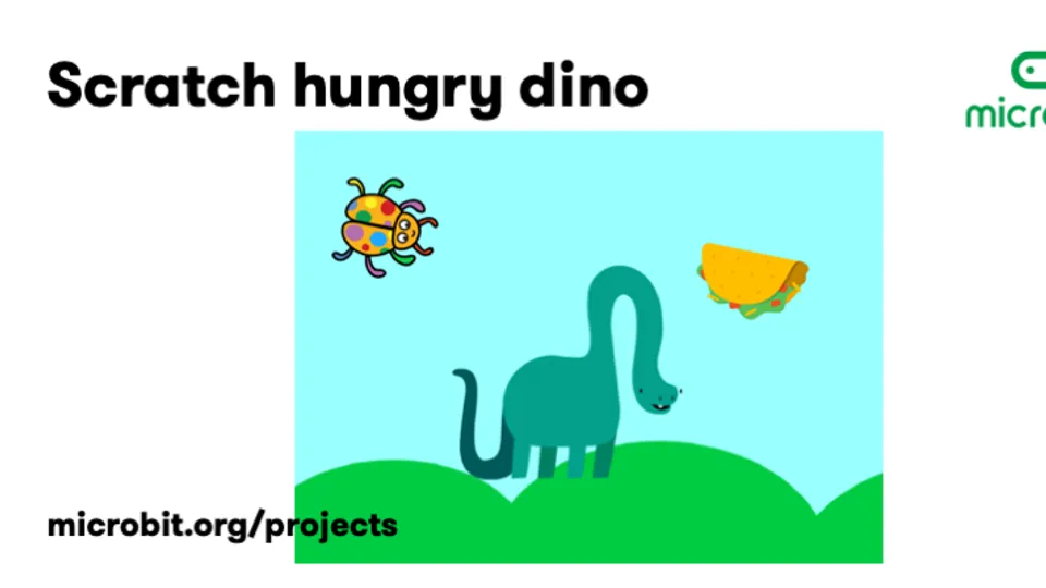 micro:bit 用 Scratch 制作饥饿恐龙游戏