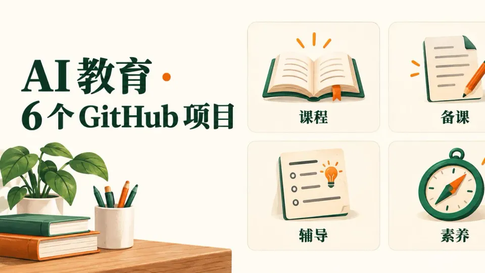 六个可用于教学的 GitHub 项目清单