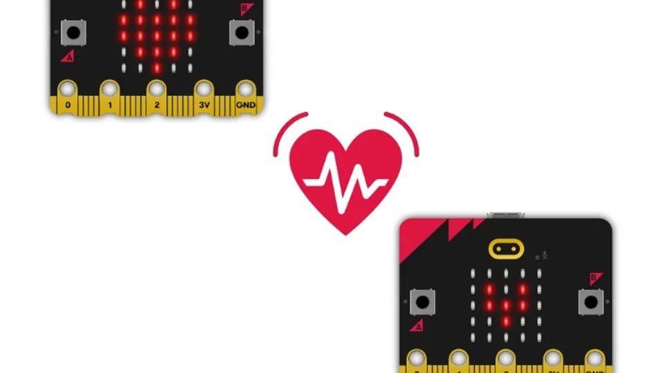 micro:bit 跳动的心：用 MakeCode 或 Python 制作 LED 心跳动画