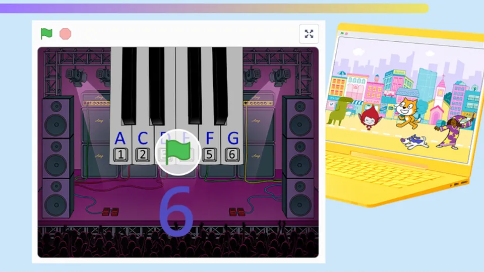 如何在 Scratch 中制作一架钢琴