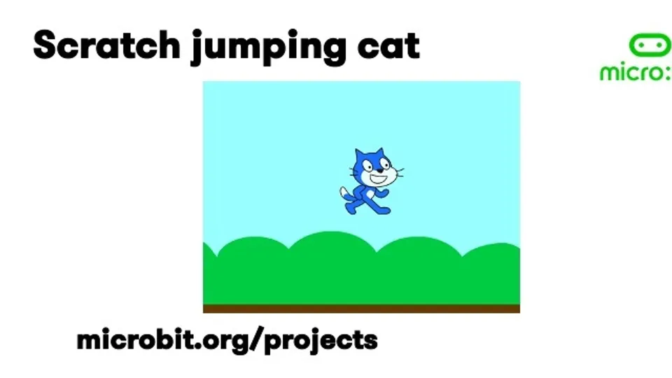 micro:bit 与 Scratch 教程：用加速度计做抛接跳跳猫